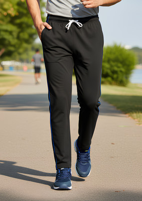 Guide Solid Men Black Track Pants