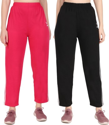 zazbi Solid Women Multicolor Track Pants