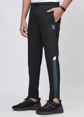 jorkk Self Design Men Black Track Pants