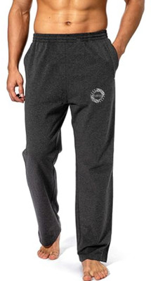 MRB Self Design Men Black Track Pants