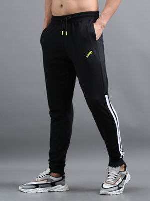 ARDEUR Printed Men Black Track Pants