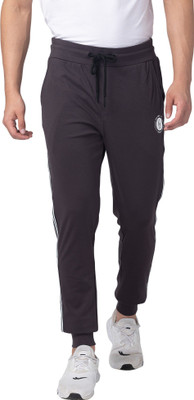 BEING HUMAN Solid Men Grey Track Pants