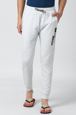 PETER ENGLAND Printed Men Grey Track Pants