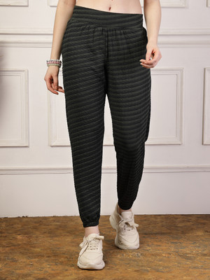 UZARUS Solid Women Green Track Pants