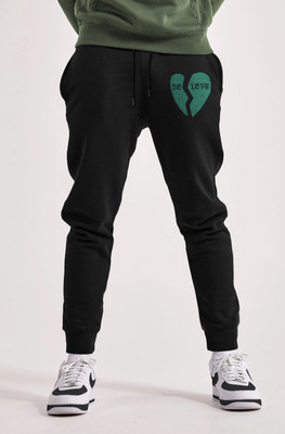 TRIPR Printed Men Black Track Pants