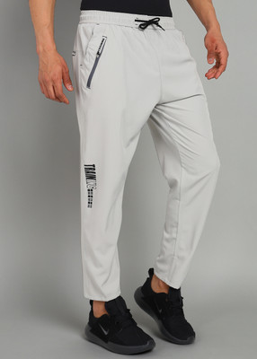 GNOCKFACE Solid Men White Track Pants
