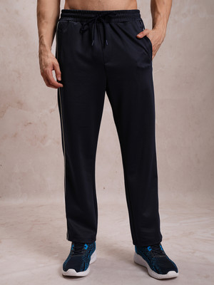 HIGHLANDER Solid Men Blue Track Pants