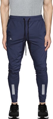 AVOLT Solid Men Dark Blue Track Pants