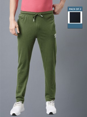 Force NXT Solid Men Blue, Olive Track Pants