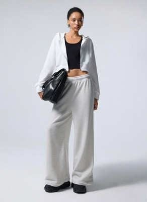 Dockstreet Solid Women White Track Pants