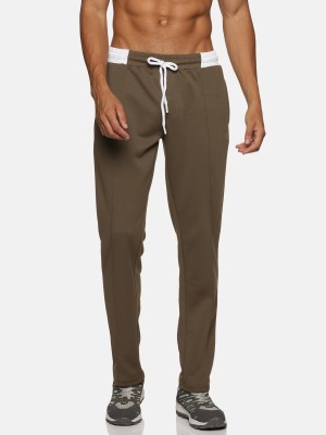 VS Solid Men Dark Green Track Pants