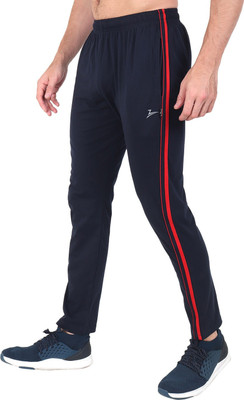 Zeffit Solid Men Light Blue Track Pants