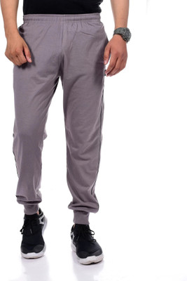 Zeffit Solid Men Grey Track Pants