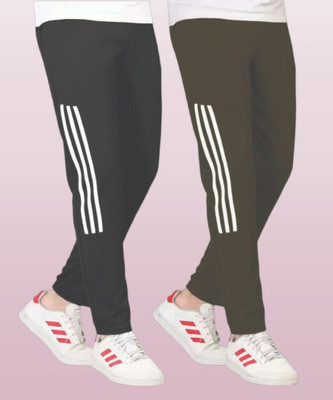 THE SARTHI FASHION WORLD Striped Men Green, Black Track Pants
