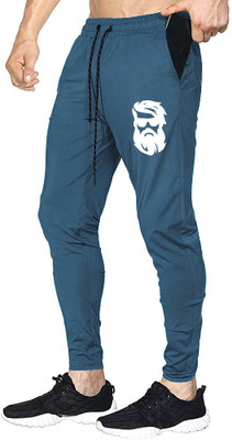AVOLT Solid Men Light Blue Track Pants