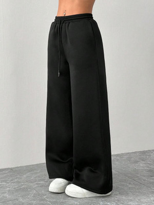 Vastra Solid Women Black Track Pants