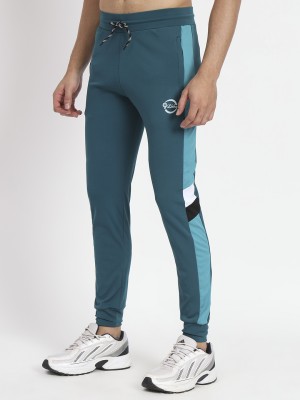 Proxima Colorblock Men Dark Green Track Pants