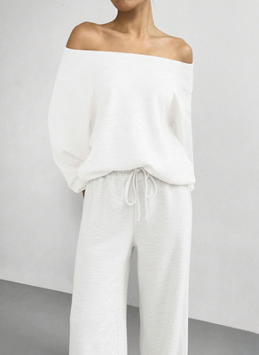Dockstreet Striped Women White Track Pants