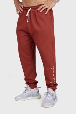 FuaarK Solid Men Red Track Pants