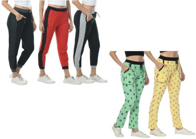 IndiWeaves Printed Women Multicolor Track Pants