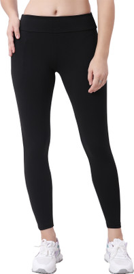Lactra Solid Women Black Track Pants