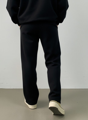 Dockstreet Solid Men Black Track Pants