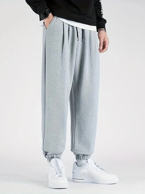 PROGENY Solid Men Grey Track Pants