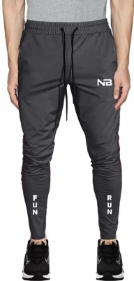 NB NICKY BOY Solid Men Grey Track Pants