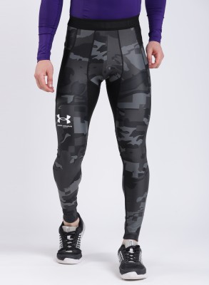 UNDER ARMOUR Printed Men Black Track Pants