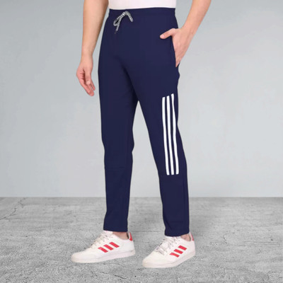 THE SARTHI CREATION Striped Men Blue Track Pants