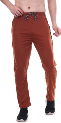NAVII CLOTHING Solid Men Brown Track Pants