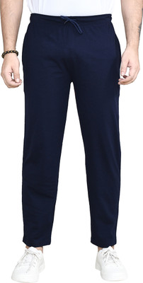 altius Solid Men Dark Blue Track Pants