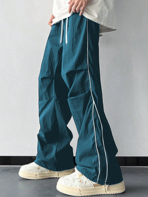 Rajovati Solid Men Blue Track Pants