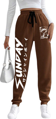 Tabadtod Geometric Print Women Brown Track Pants