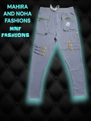MNF FASHIONS Self Design Men Grey Track Pants