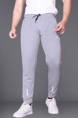 MEEMBOOLI Solid Men Grey Track Pants