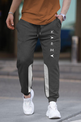 TRIPR Solid Men Grey Track Pants