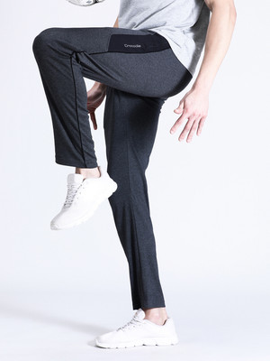 CROCODILE Solid Men Grey Track Pants