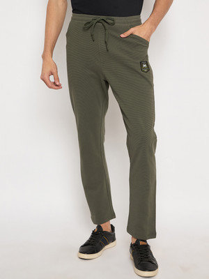 DUKE Solid Men Green Track Pants