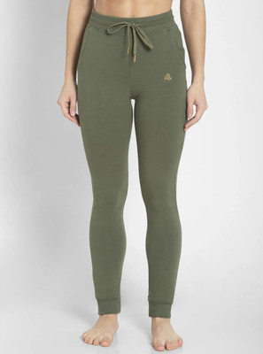 JOCKEY Solid Women Green Track Pants