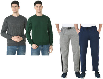 KAYU Solid Men Multicolor Track Pants