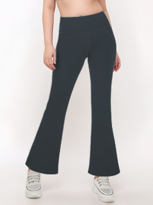 BlueFicus Solid Women Light Blue Track Pants