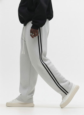 Dockstreet Solid Men White Track Pants