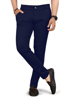 Zonoti Regular Fit Men Blue Trousers