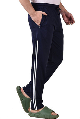 FABROYZ Solid Men Dark Blue Track Pants