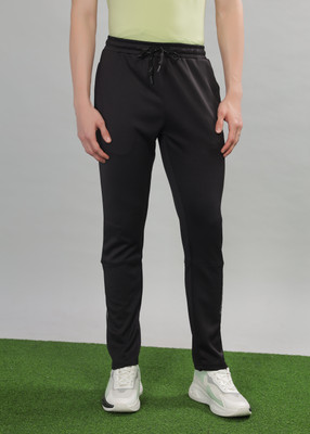 Force NXT Anti Viral Anti Odour Cool Solid Men Black Track Pants
