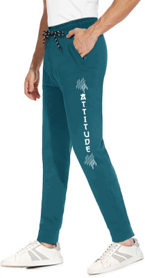 AVOLT Printed Men Blue Track Pants