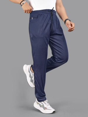 ISUEL FAB Solid Men Blue Track Pants