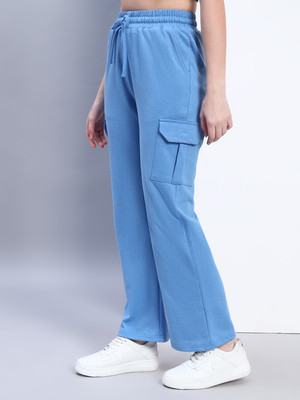Q-Rious Flared Women Blue Trousers