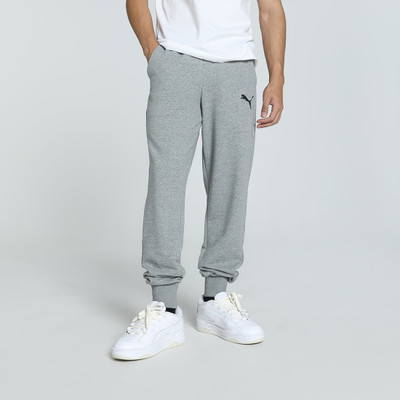 PUMA Solid Men Grey Track Pants